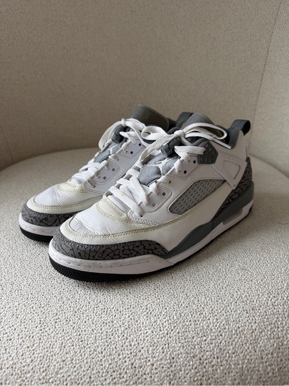 Nike Jordan Spizike Gray and White Sneakers